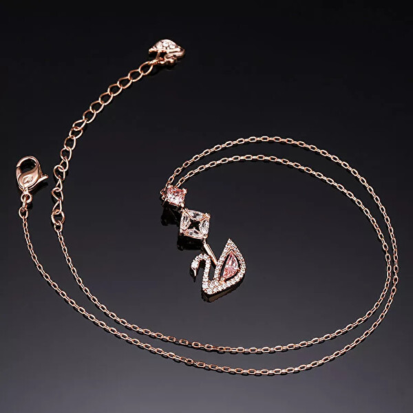 Pôvabný labutí náhrdelník Dazzling Swan 5473024