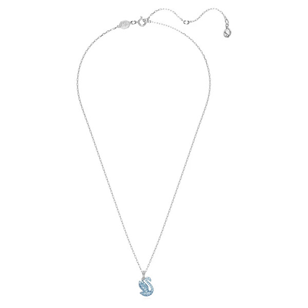 Zarte Halskette mit einem blauen Schwan Iconic Swan 5680422