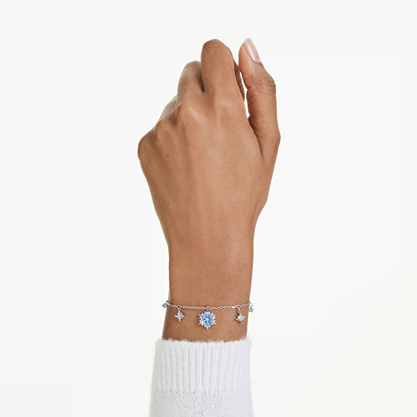 Půvabný náramek se Swarovski zirkony Sněhové vločky Magic 5734244