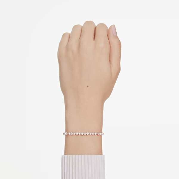 Krásný náramek se zirkony a křišťálovými perlami Matrix 5729506