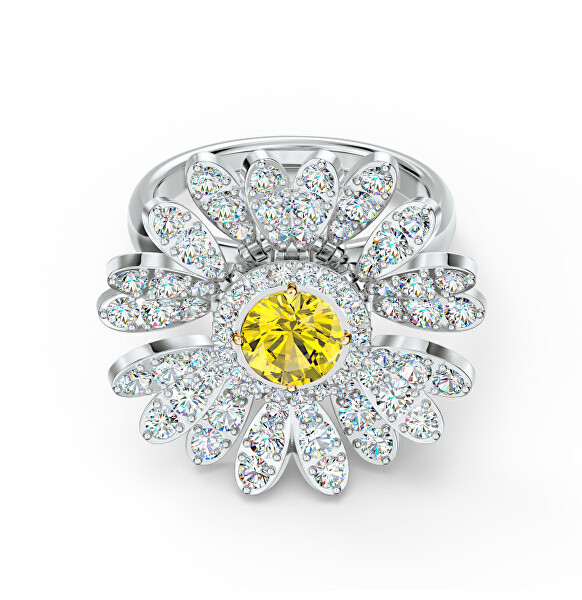 Bezaubernder Ring mit Kristallen Eternal Flower 5534936