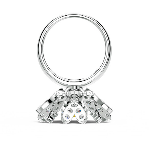 Splendido anello con cristalli Eternal Flower 5534936