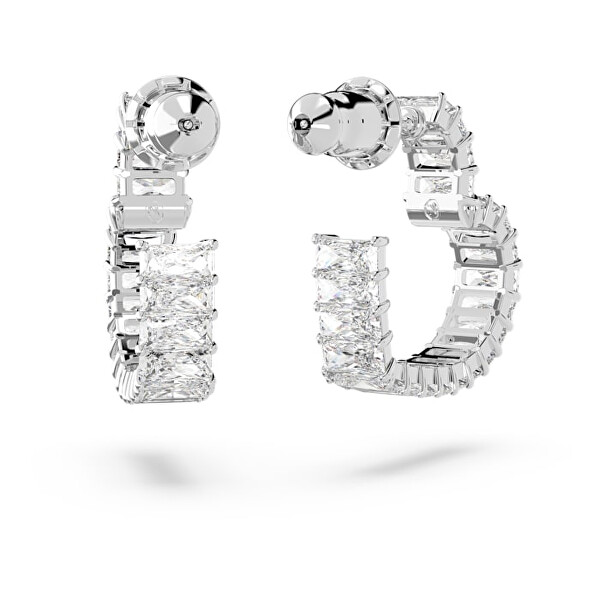 Romantische runde Ohrringe mit Zirkonen Matrix 5653170