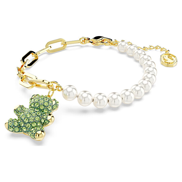 Süßes vergoldetes Armband mit Swarovski-Perlen Teddy 5669167
