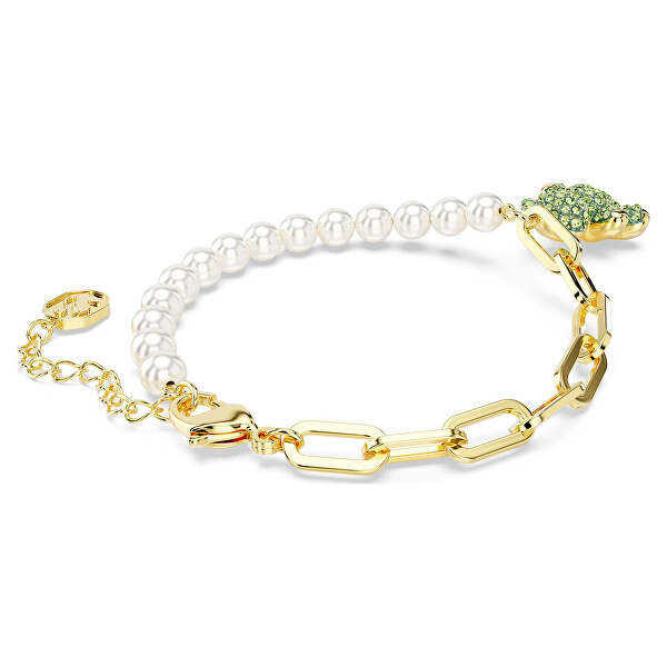 Simpatico bracciale placcato in oro con perle Swarovski Teddy 5669167