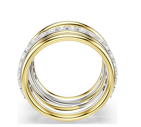Sada bicolor prstenů se zirkony Hyperbola 5740411 (3x prsten)
