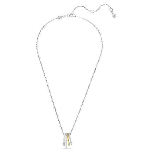 Elegante collana bicolore con cristalli Hyperbola 5696626