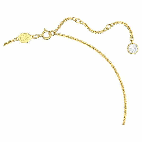 Štýlový pozlátený náhrdelník s kryštálmi Gema 5658399