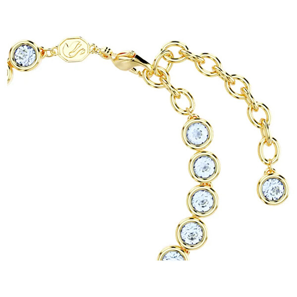 Brățară elegantă placată cu aur cu cristale albastre Imber Tennis 5688419