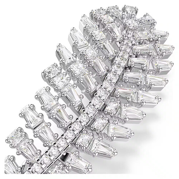 Broșă strălucitoare Pană cu zirconii Swarovski Vienna 5760564