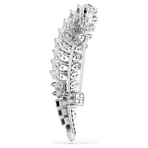 Broșă strălucitoare Pană cu zirconii Swarovski Vienna 5760564