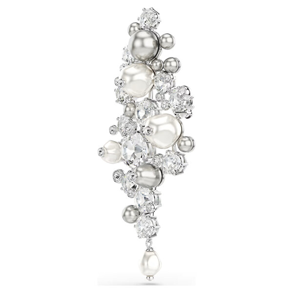 Krásna brošňa s perlami a kryštálmi Swarovski Constella 5722516