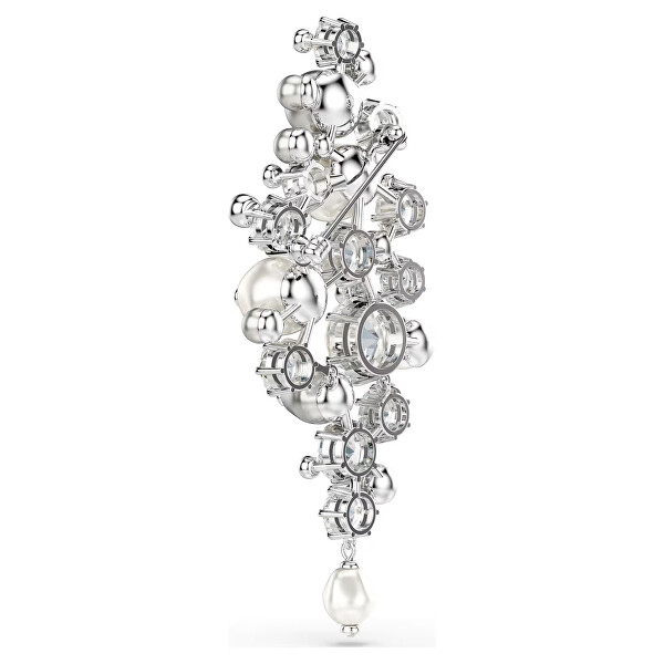 Krásna brošňa s perlami a kryštálmi Swarovski Constella 5722516