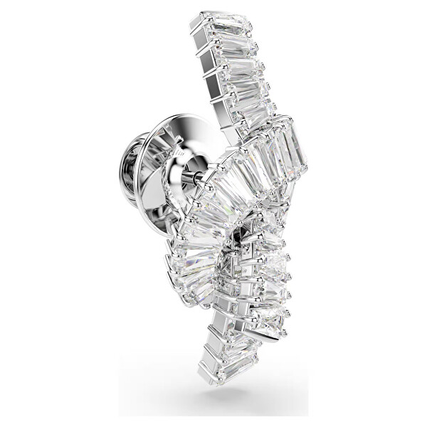 Blyštivá brož s čirými Swarovski zirkony Matrix 5731102
