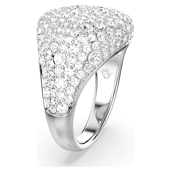 Výrazný prsteň s čírymi krištáľmi Meteora 568424