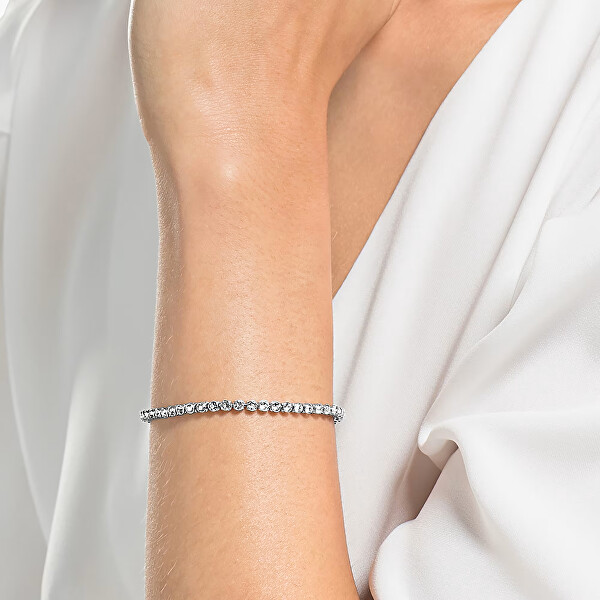 Třpytivý náramek s krystaly Swarovski Tennis Imber Emily 5734238