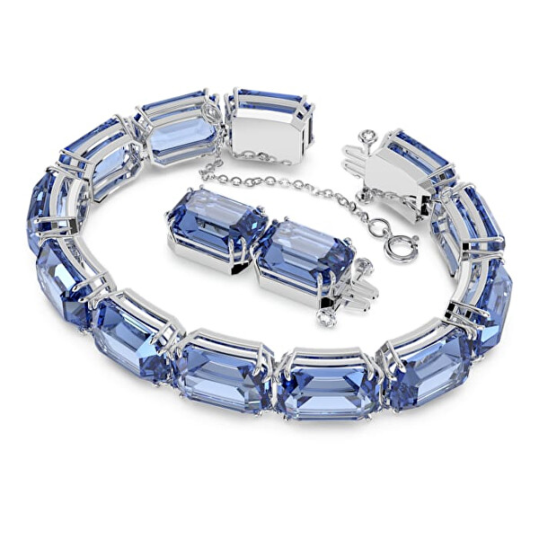 Třpytivý náramek s modrými krystaly Millenia 5614927
