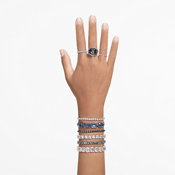 Glitzerndes Armband mit grauen Kristallen Millenia 5671250