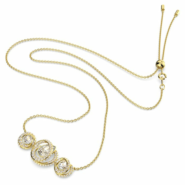 Trblietavý pozlátený náhrdelník s kryštálmi Generation 5636586