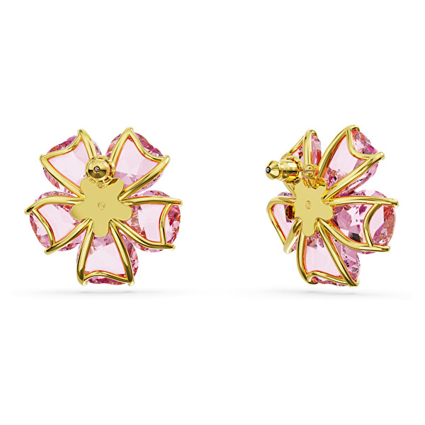 Einzigartige vergoldete Ohrringe mit Kristallen Florere 5650563