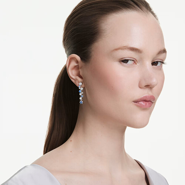 Visací náušnice s krystaly a zirkony Swarovski Constella 5732775