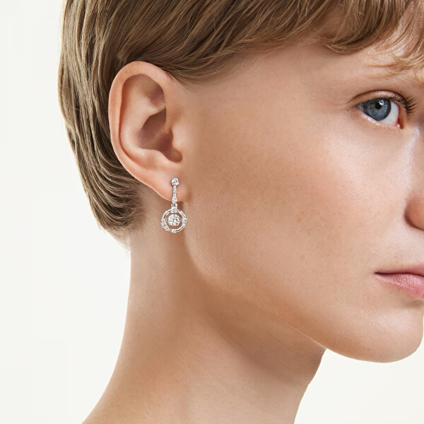 Visiace náušnice so Swarovski zirkónmi Constella 5738194