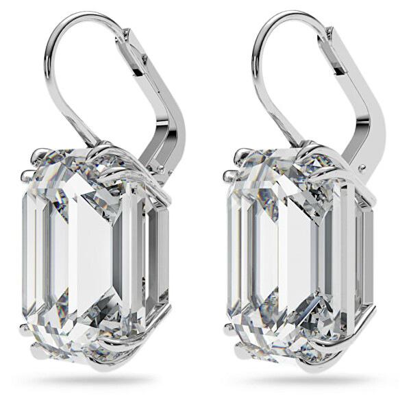 Markante hängende Ohrringe mit klaren Kristallen Millenia 5636569