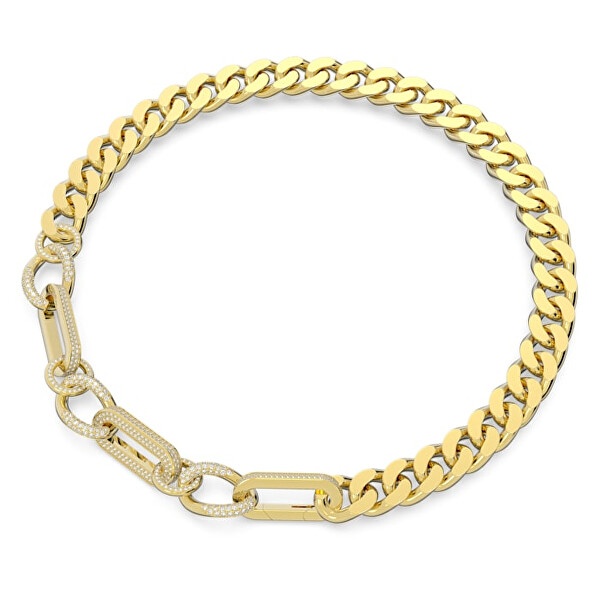 Výrazný pozlátený náhrdelník s kryštálmi Dextera 5639332