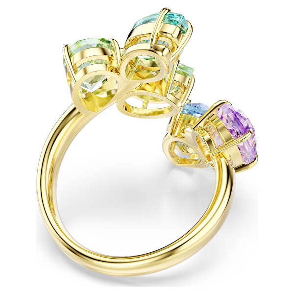 Výrazný prsteň s farebnými Swarovski kryštálmi Gema 5746907