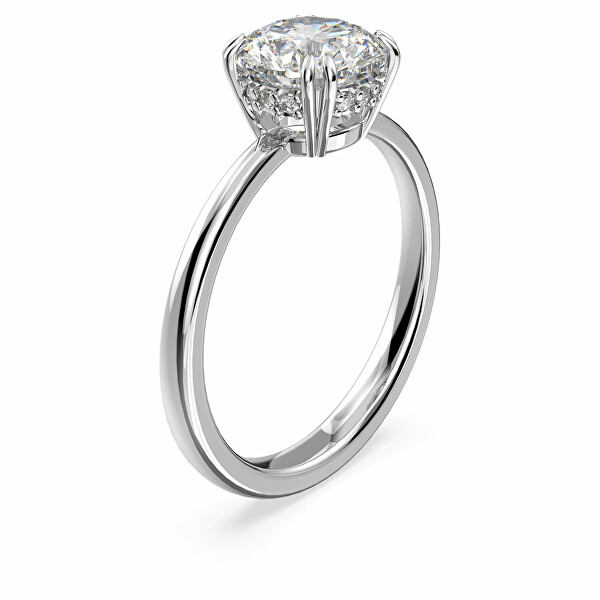 Inel de logodnă cu cristal transparent Constella 5642635