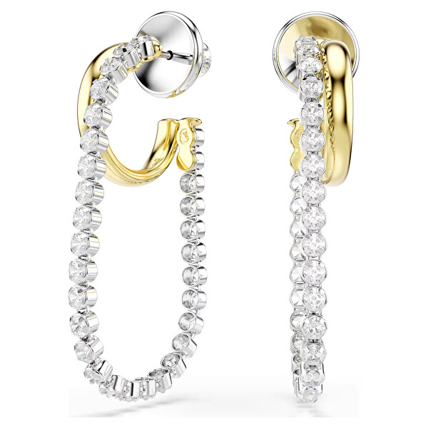 Bicolor náušnice s Swarovski Zirconia Hyperbola 5749366