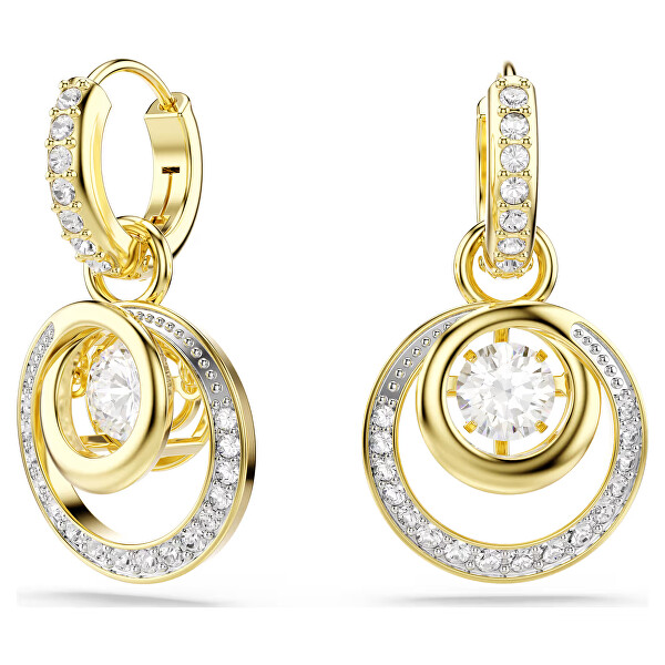 Bicolor náušnice 2v1 s kryštálmi Swarovski Hyperbola 5738249