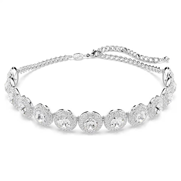 Blyštivý náhrdelník choker s krystaly Una Angelic 5733194