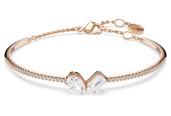 Půvabný pevný náramek se Swarovski krystaly Mesmera 5734247