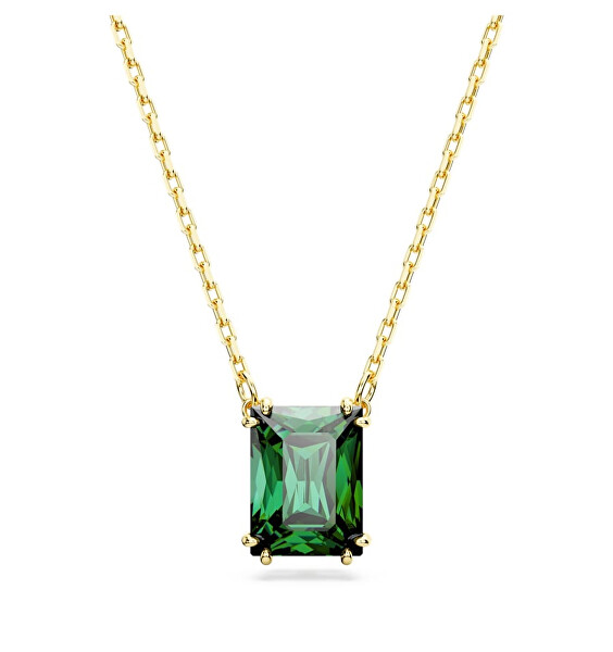 Elegante vergoldete Halskette mit Kristallen Matrix 5677141