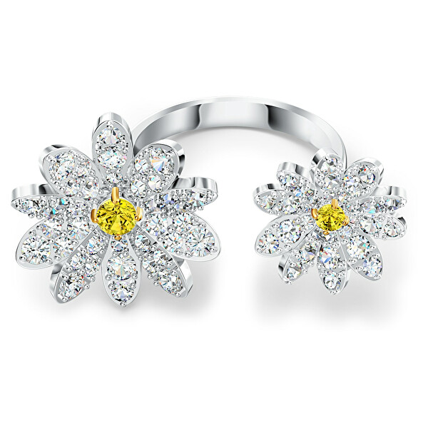 Inel floral de vară cu cristale Swarovski Eternal Flower 5534948