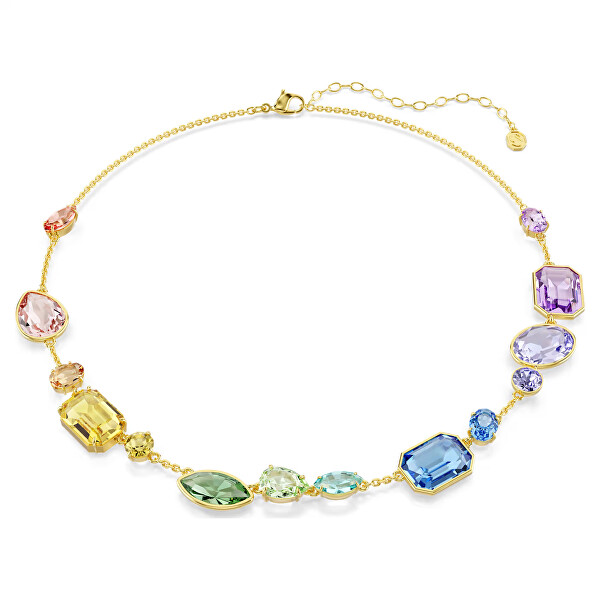 Colier jucăuș cu cristale Swarovski colorate Gema 5741584
