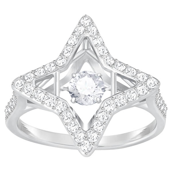 Lussuoso anello con scintillanti cristalli Sparkling.Dance 5349666