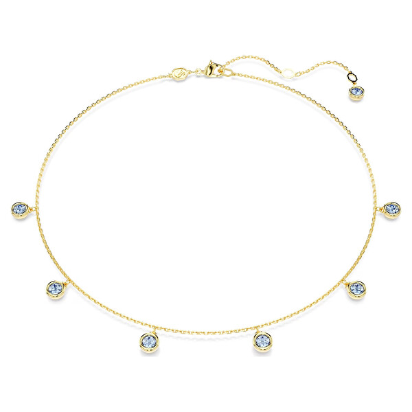 Módny pozlátený náhrdelník s kryštálmi Imber 5688246