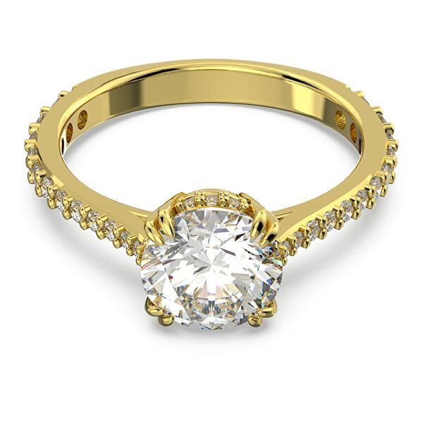 Wunderschöner vergoldeter Ring mit Kristallen Constella 5642619