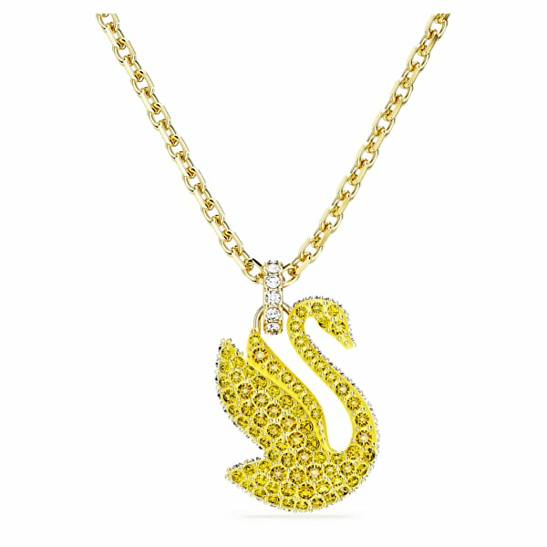 Delicata collana placcata oro con Cigno Iconic Swan 5647553