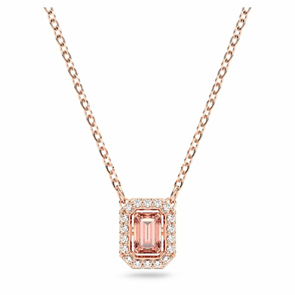 Affascinante collana placcata in oro rosa con cristalli Millenia 5614933
