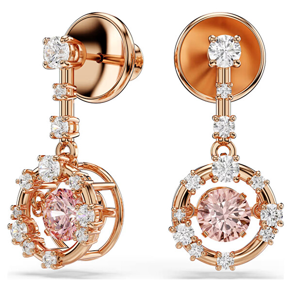Pozlátené visiace náušnice so Swarovski zirkónmi Constella 5744239