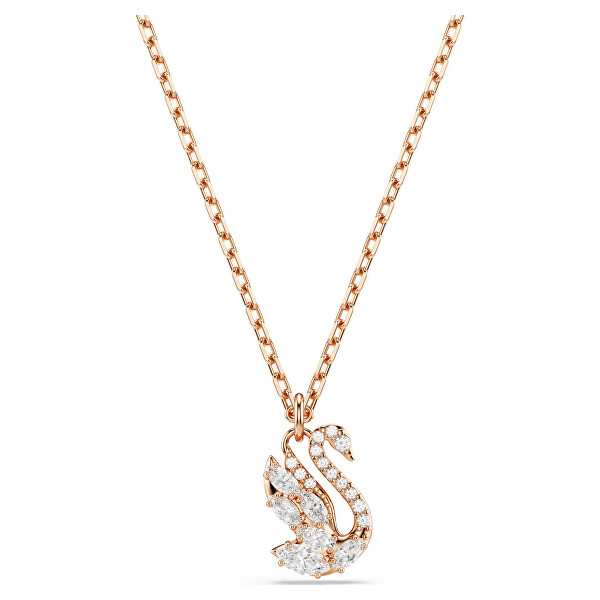 Pozlacený náhrdelník se Swarovski zirkony Swan 5738203