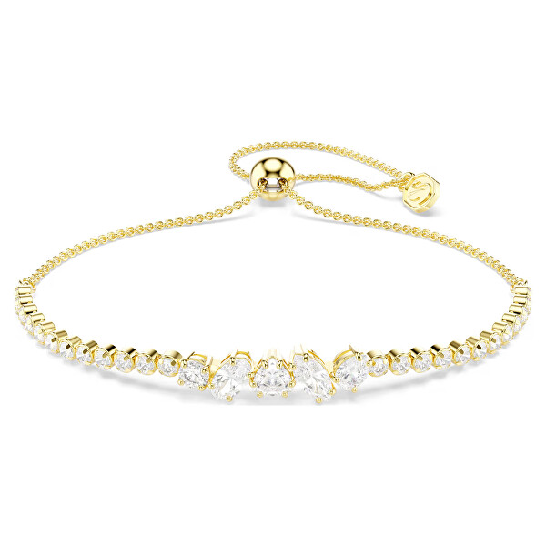 Pozlátený náramok s čírymi Swarovski Zirconia Mesmera 5747939