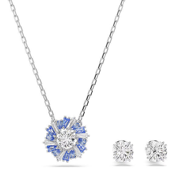 Pôvabná sada šperkov so zirkónmi Idyllia 5685437 (náhrdelník, náušnice)