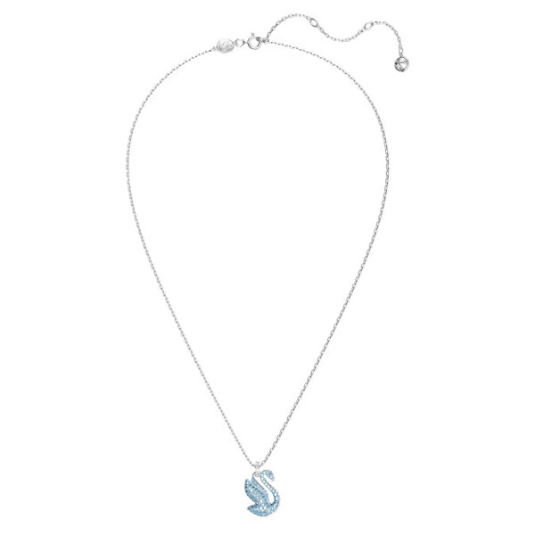 Půvabný náhrdelník s modrou Labutí Iconic Swan 5660594