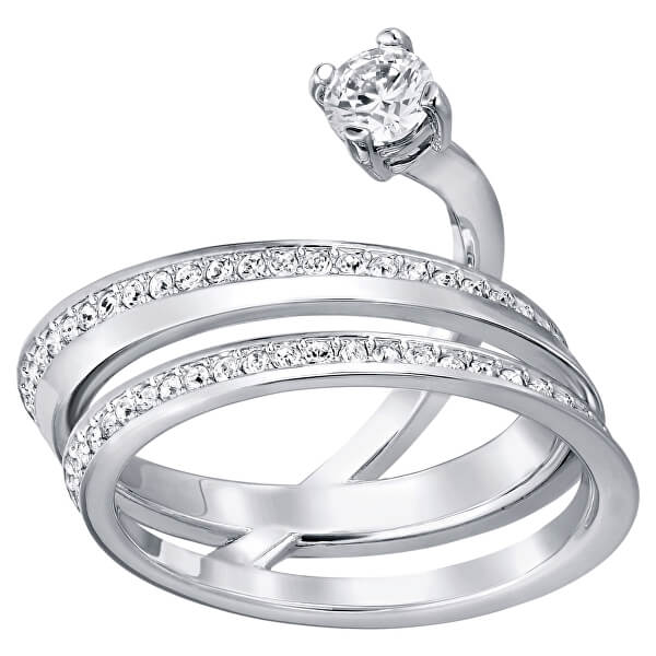 Půvabný prsten s krystaly Swarovski Fresh 5235
