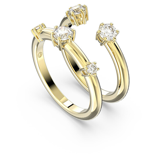 Két aranyozott gyűrűből álló készlet Constella 5640967