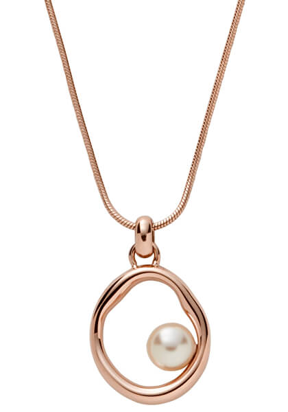 Designový bronzový náhrdelník s perlou Agnethe SKJ1443791